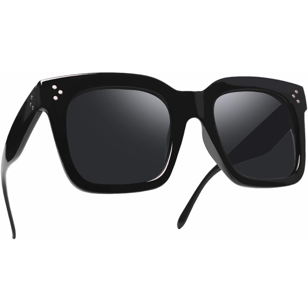 NWT Oversized Fashion Sunglasses Big Flat Square Frame UV 400 - Picture 9 of 11